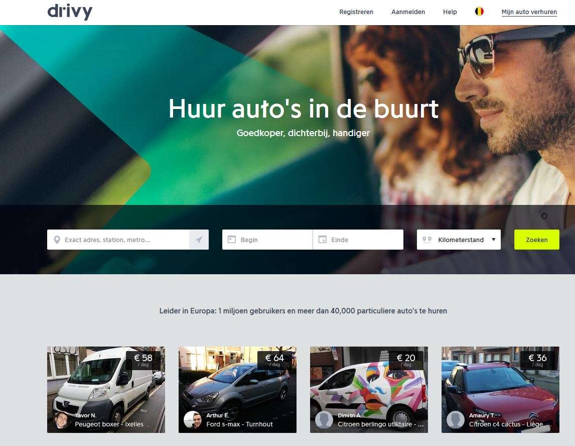 D’Ieteren gaat auto's verhuren via Drivy