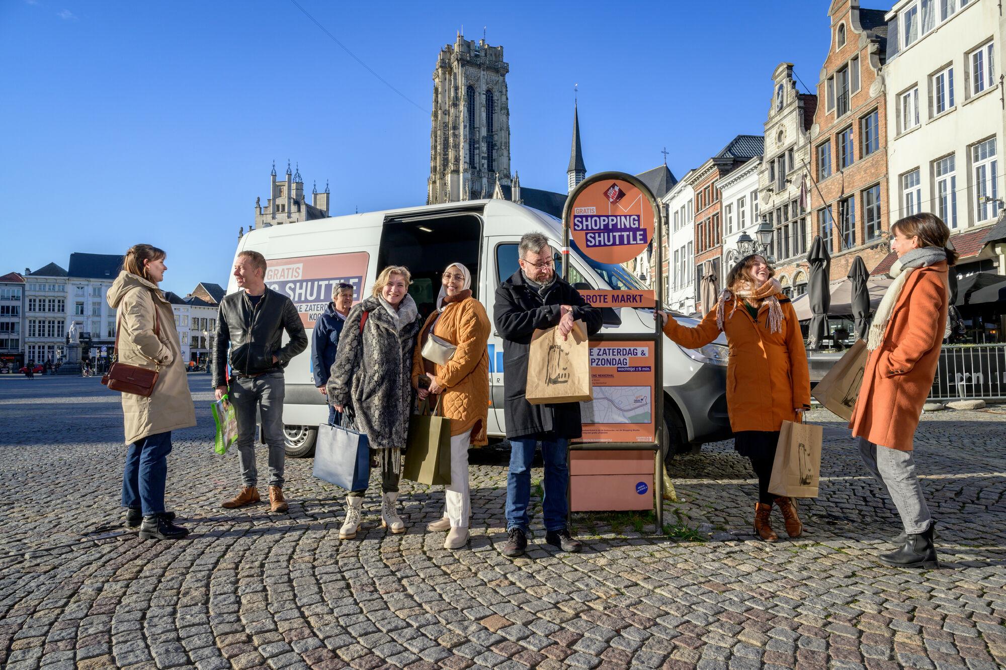 Mechelen verdubbelt aanbod Shopping Shuttle
