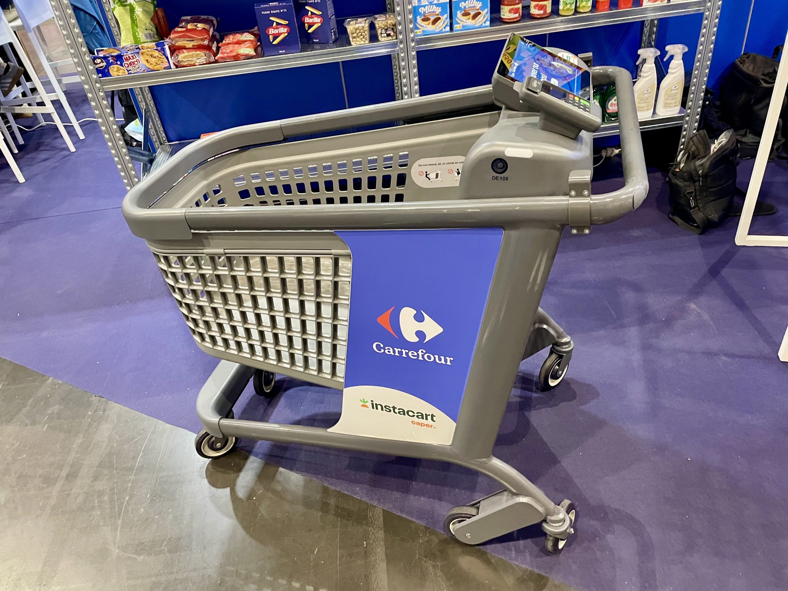 Carrefour België test slimme winkelkar van Instacart